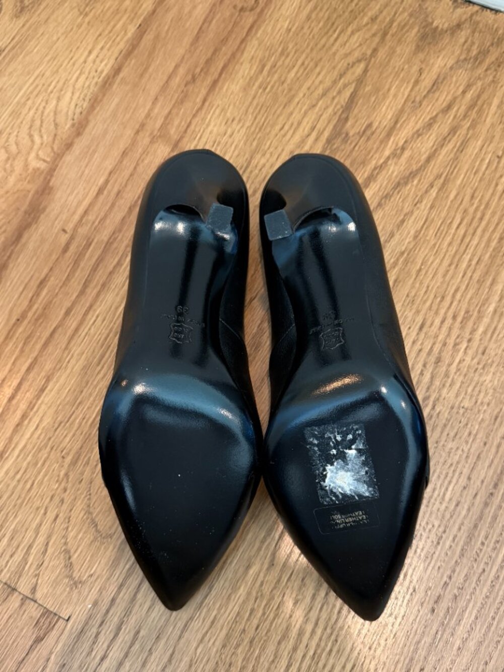 Barneys New "Hoya" Black leather pump, size 39 - Picture 5 of 5